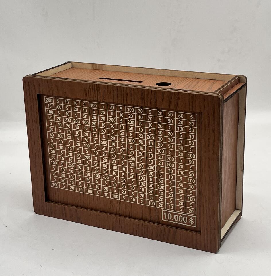 Home Quality Counter Wooden Piggy Bank