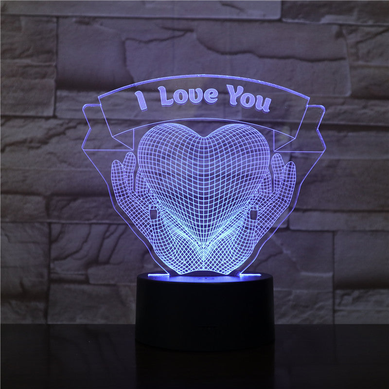Love 3D Night Light