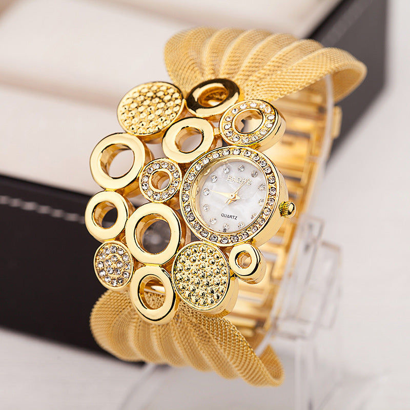 ✨ Elegant Diamond Mesh Watch – Timeless & Chic ✨