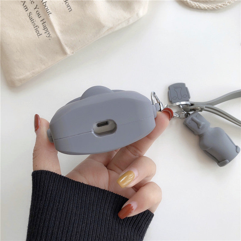 Stone Statue Wireless Bluetooth Protective Shell Earphone Cover