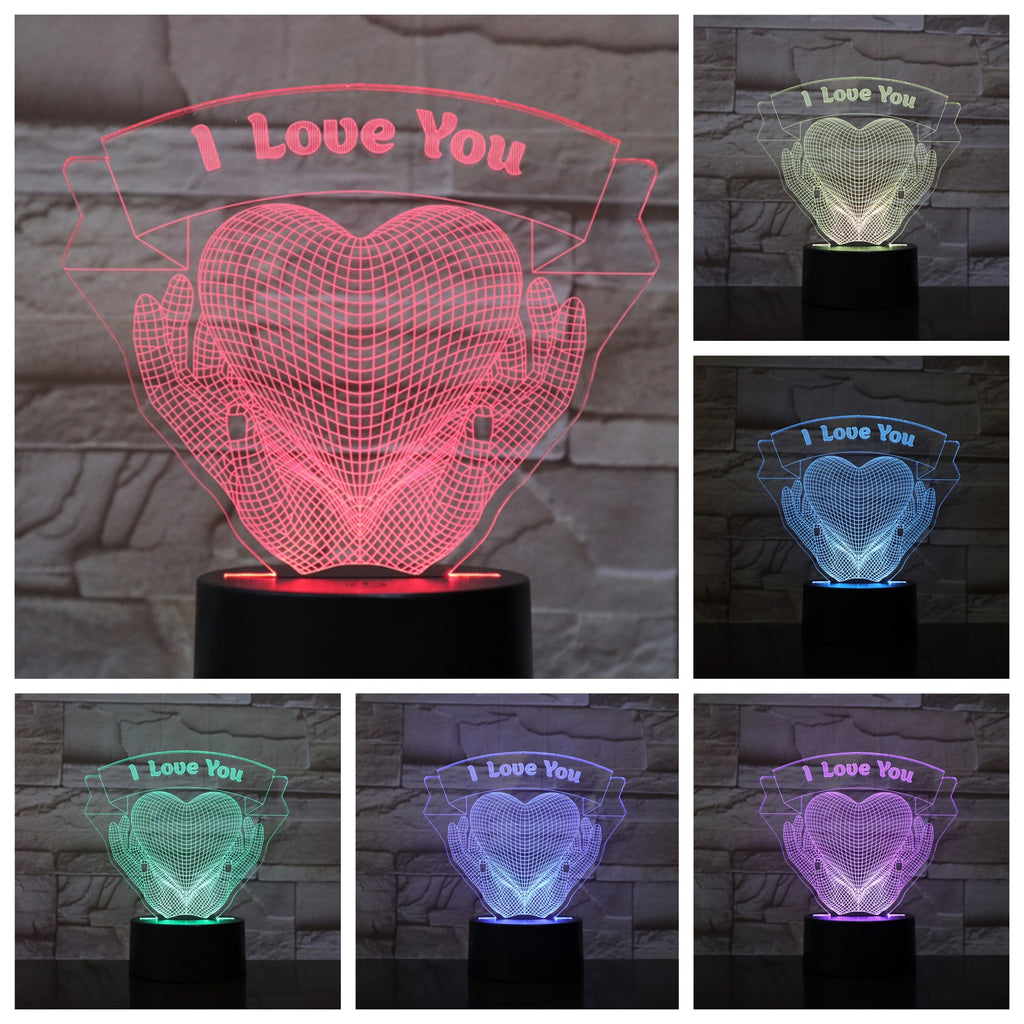 Love 3D Night Light