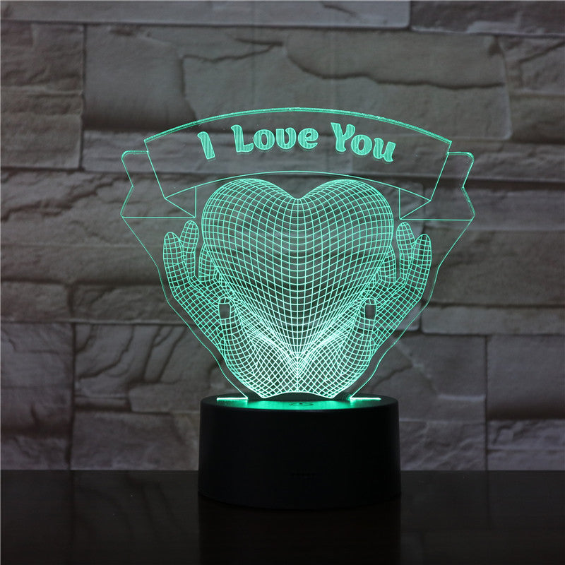Love 3D Night Light