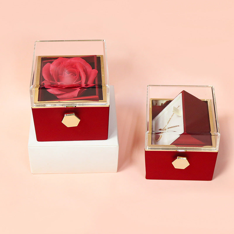 Valentine Rotating Rose Gift Box
