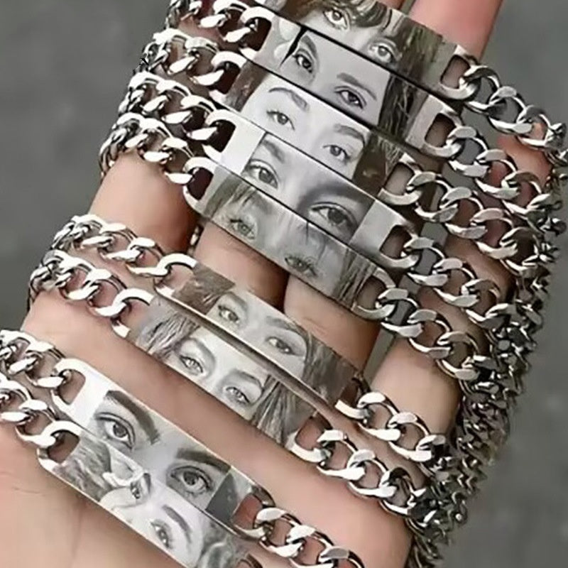 Engraved Eye Bracelet