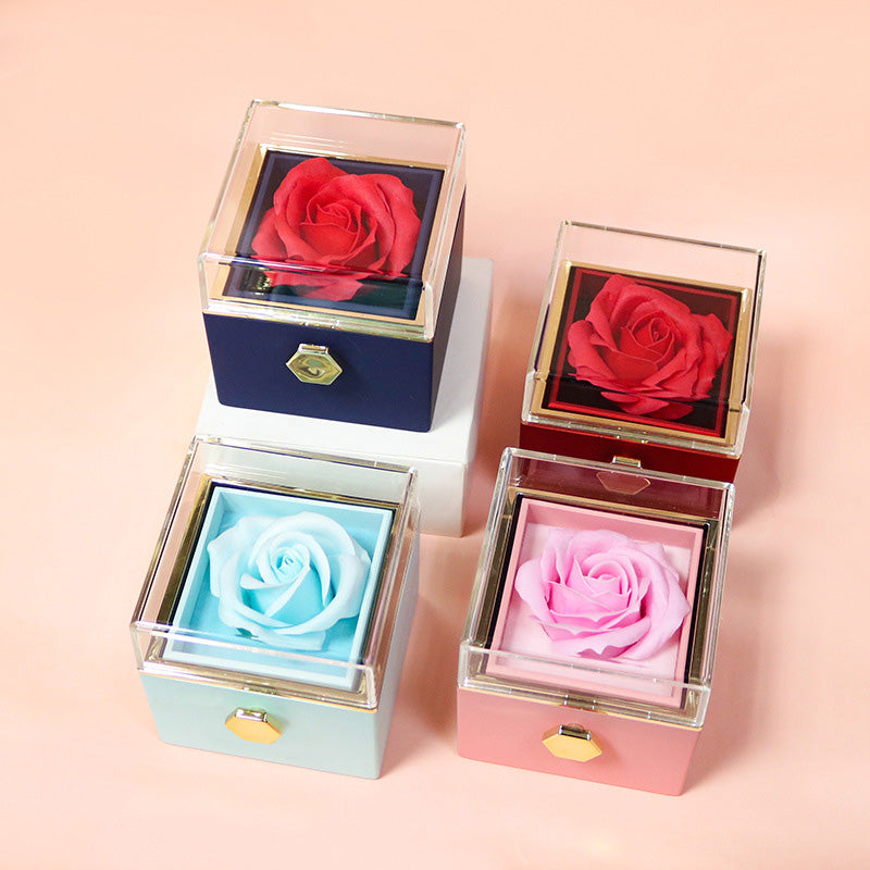 Valentine Rotating Rose Gift Box
