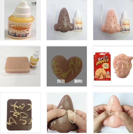 Funny  T Pal Pimple Popping Popper Remover Toy With Refillable Pimple Pus Practical Jokes Toys