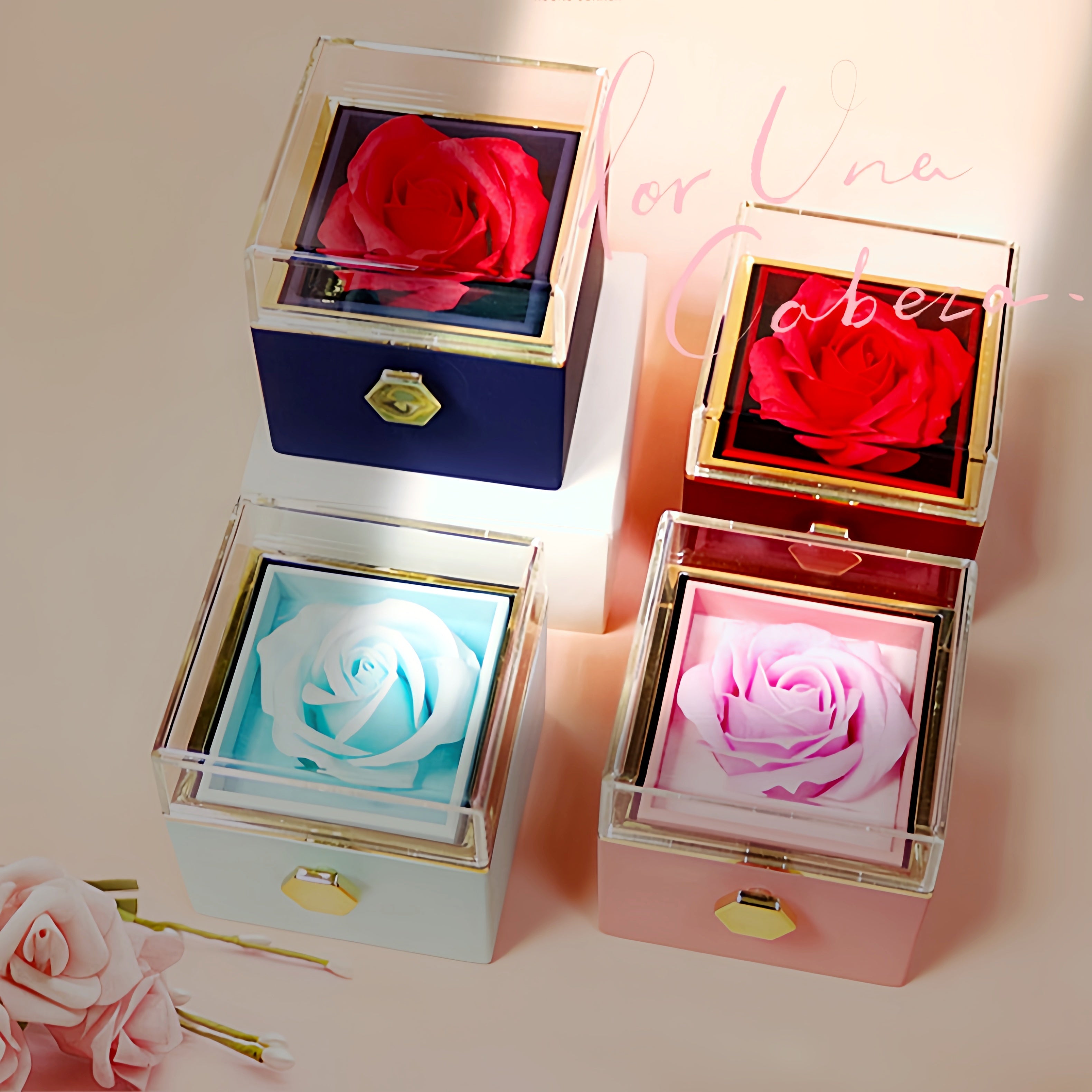 Valentine Rotating Rose Gift Box