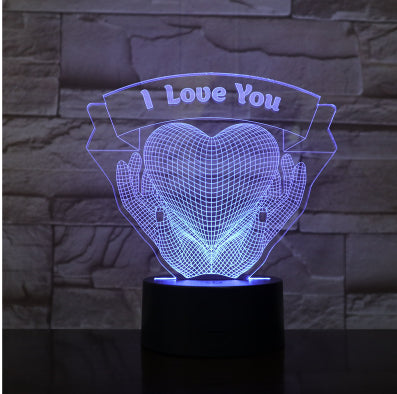 Love 3D Night Light