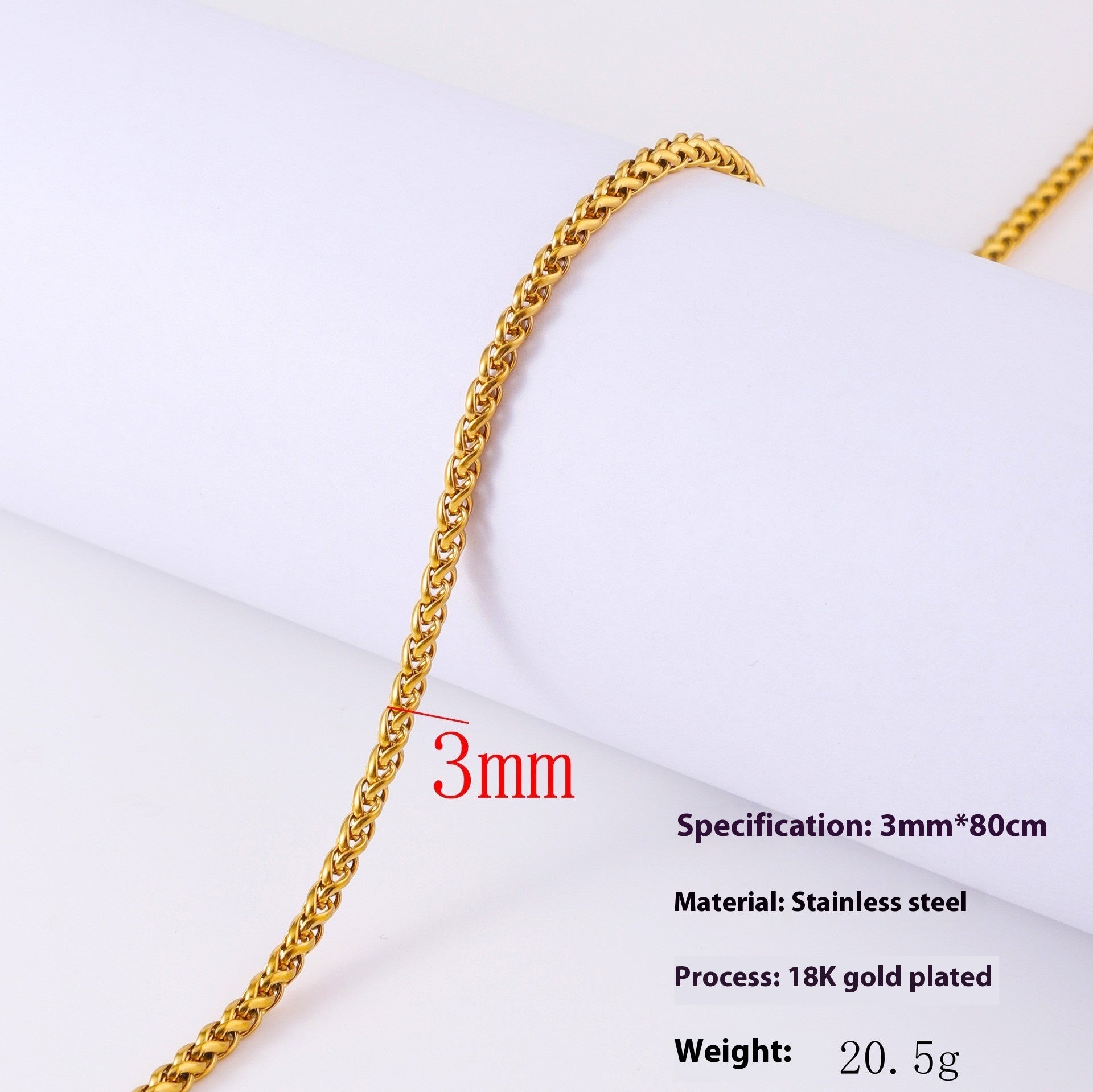 Men's Hip Hop Cool Keel Chain Necklace