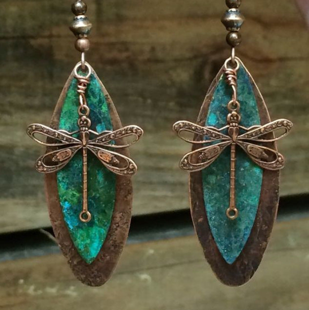 Retro Bohemian Dragonfly Pendant