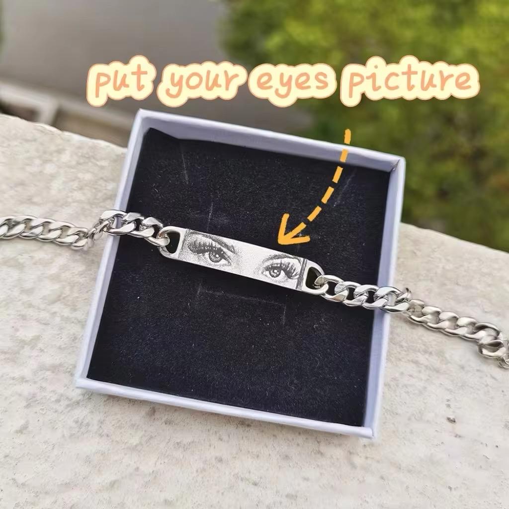 Engraved Eye Bracelet