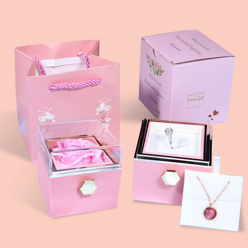 Valentine Rotating Rose Gift Box
