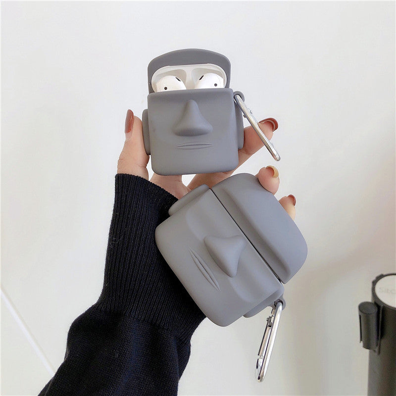 Stone Statue Wireless Bluetooth Protective Shell Earphone Cover