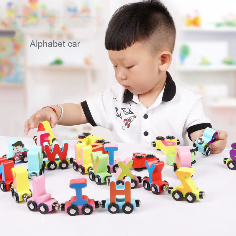 Magnetic Alphabet & Number Train Toy