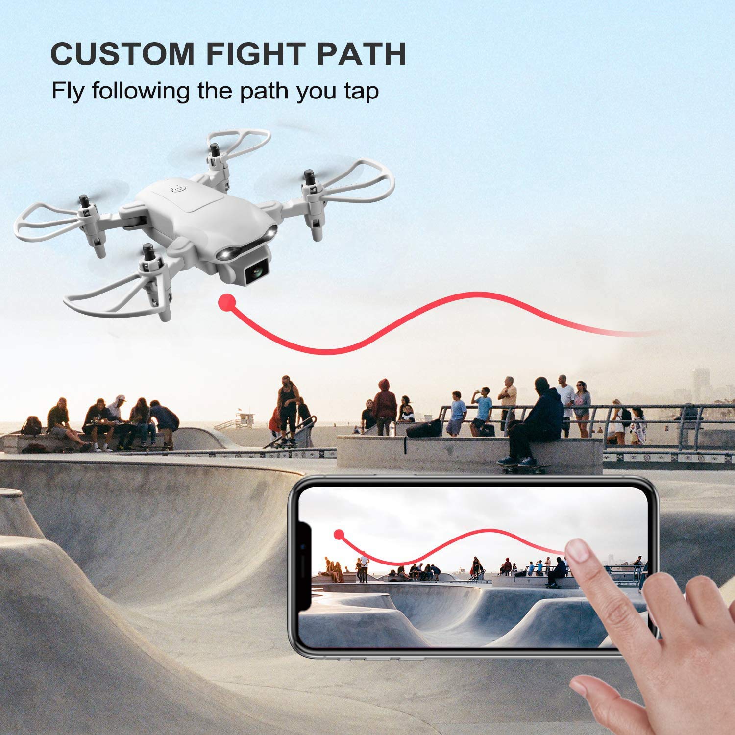 AU 4DV9 Mini Drone, With High-definition Camera, FPV Real-time Video RC Quadcopter