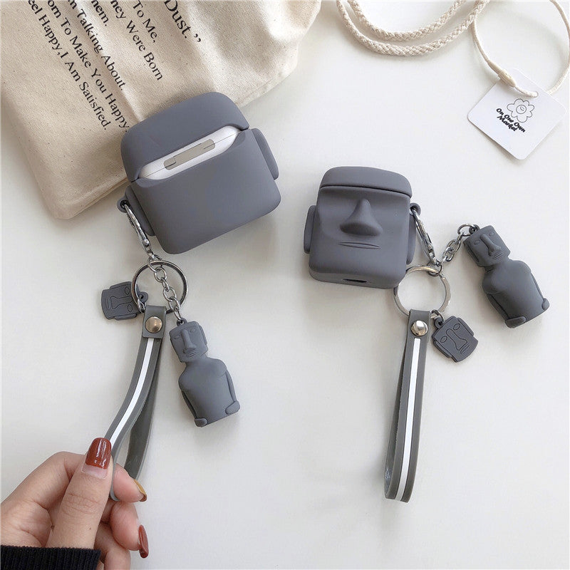Stone Statue Wireless Bluetooth Protective Shell Earphone Cover