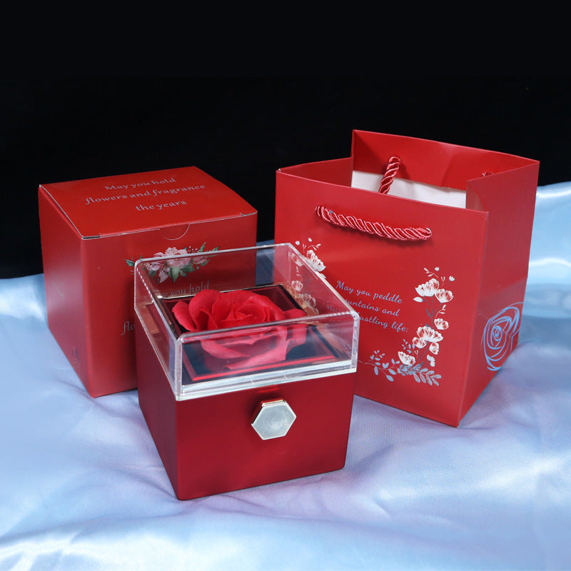 Valentine Rotating Rose Gift Box