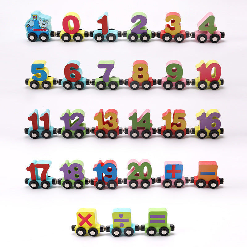 Magnetic Alphabet & Number Train Toy
