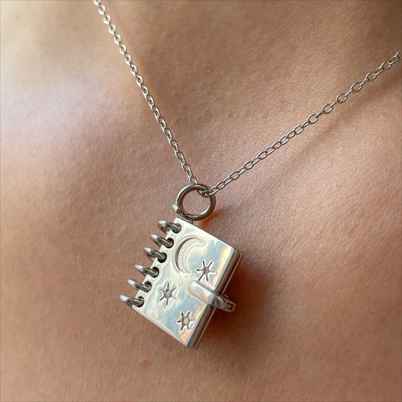 Openable Love Book Necklace