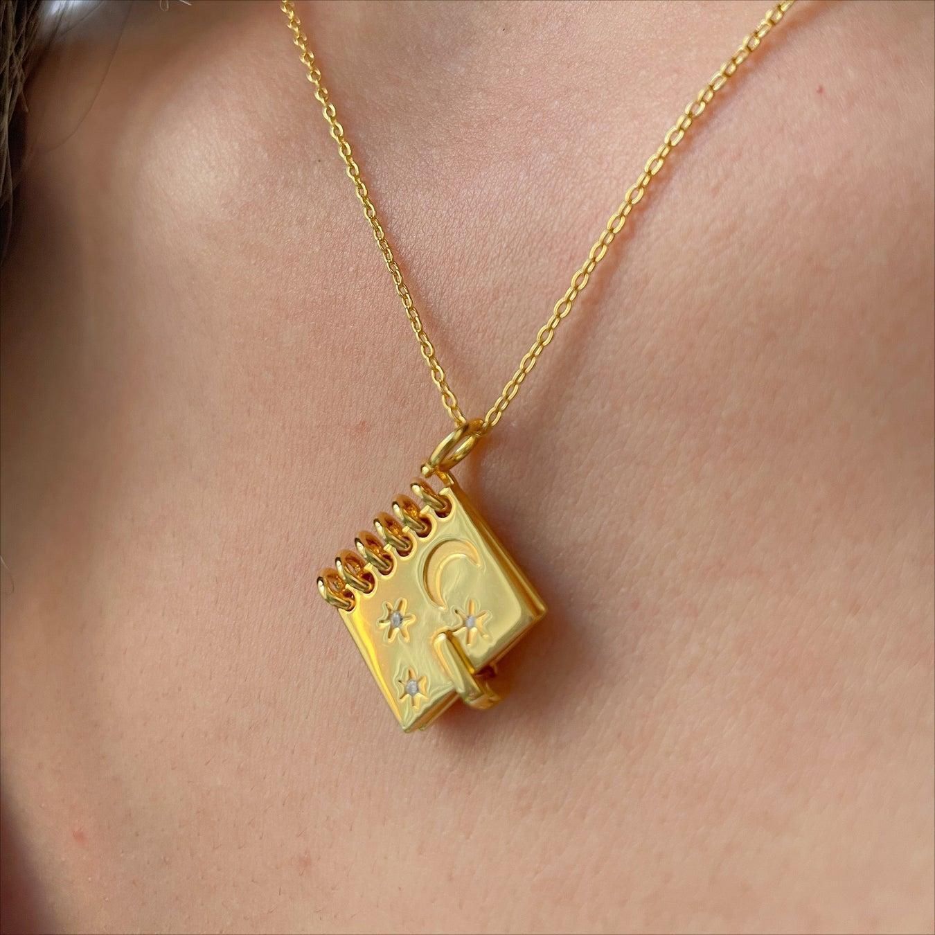 Openable Love Book Necklace