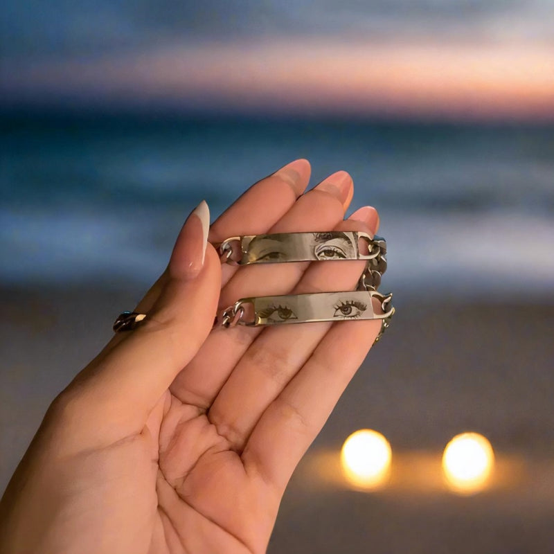 Engraved Eye Bracelet