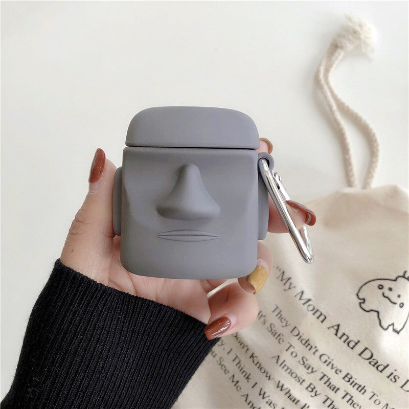Stone Statue Wireless Bluetooth Protective Shell Earphone Cover