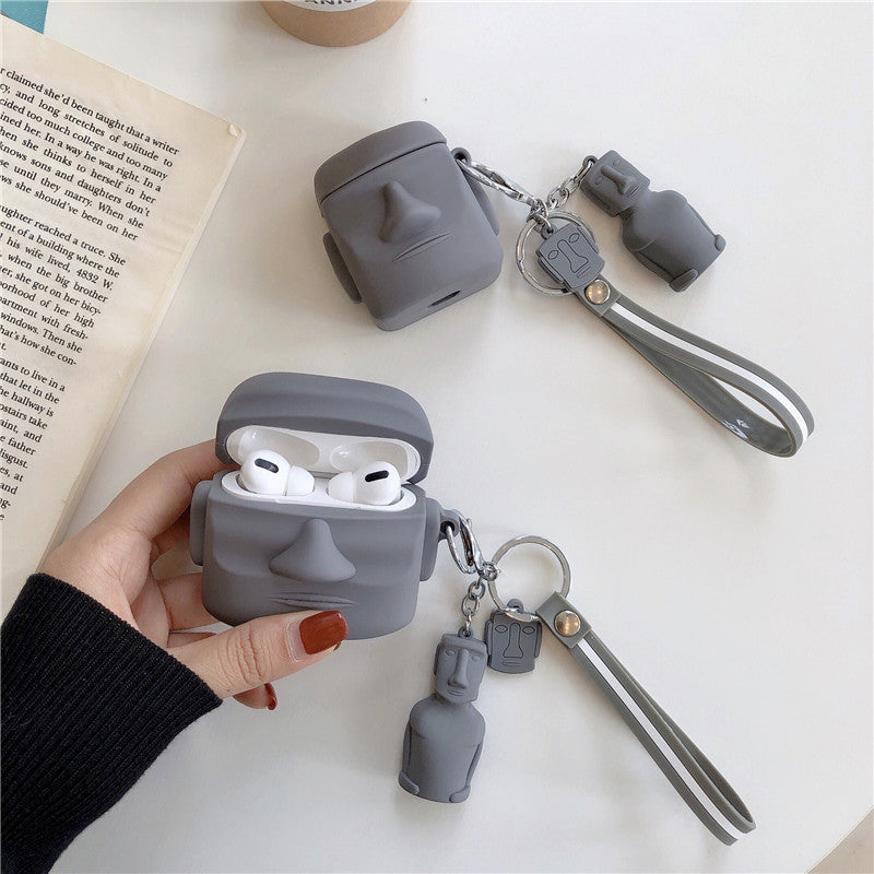 Stone Statue Wireless Bluetooth Protective Shell Earphone Cover