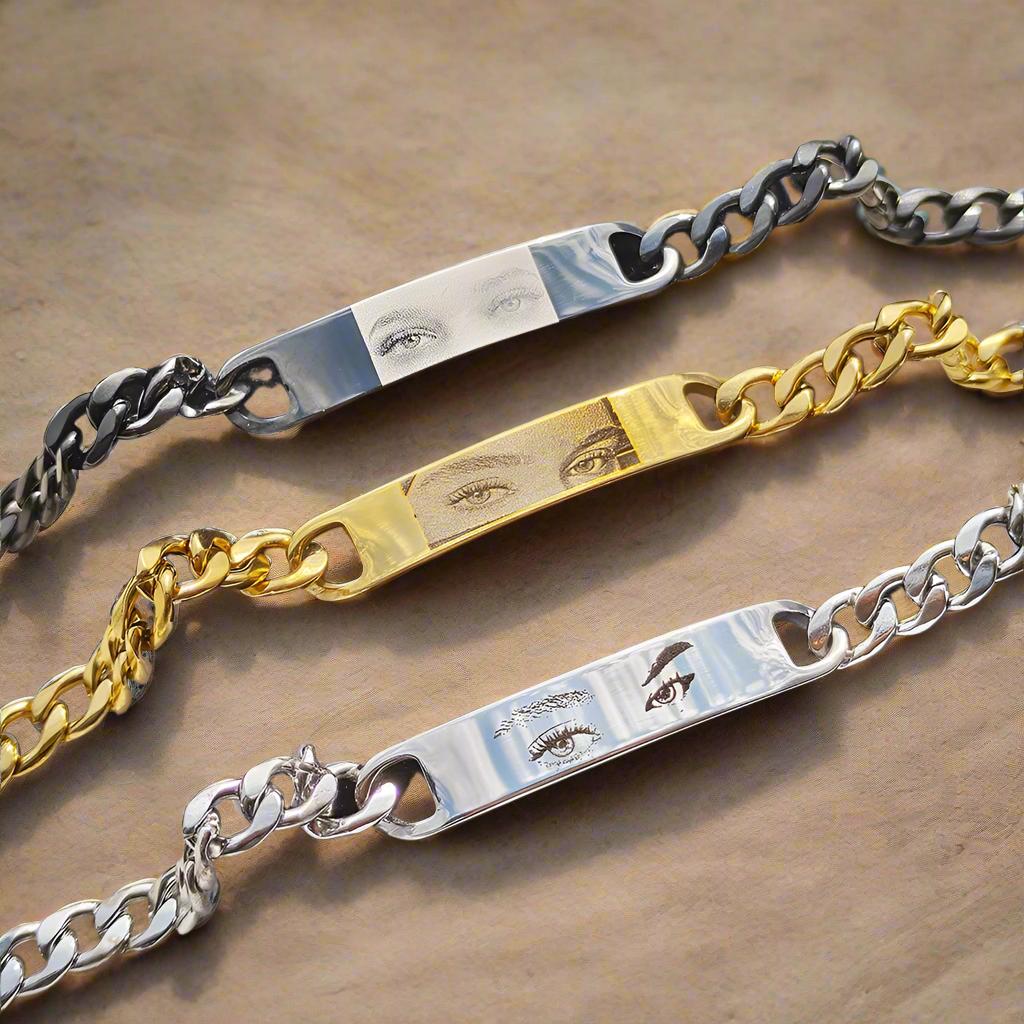 Engraved Eye Bracelet