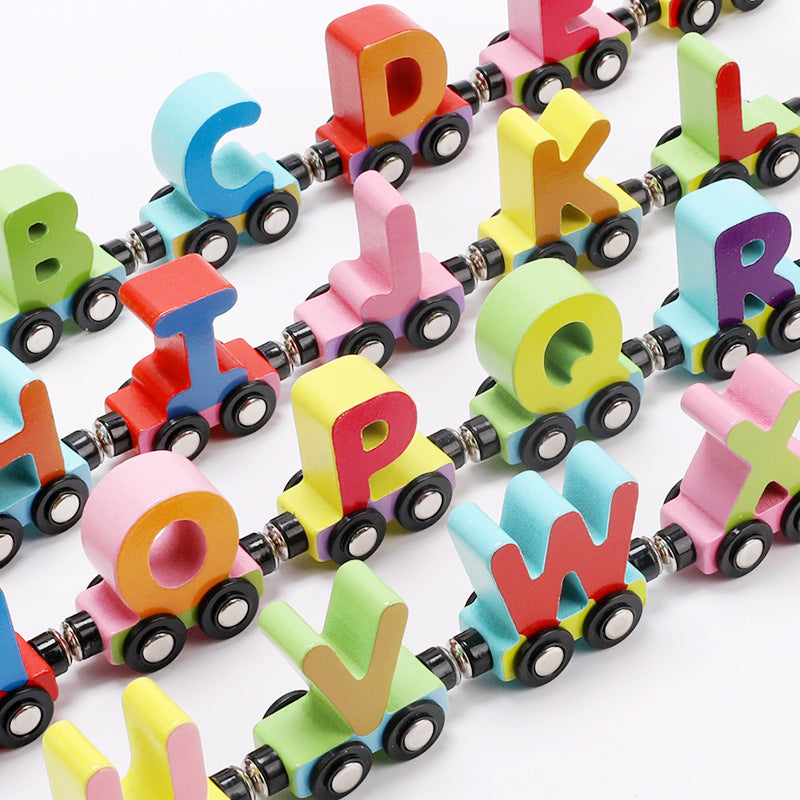 Magnetic Alphabet &amp; Number Train Toy