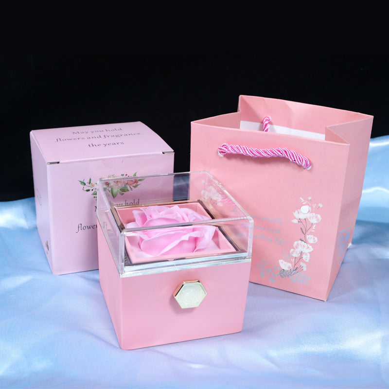 Valentine Rotating Rose Gift Box