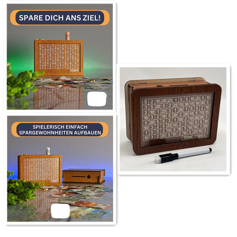 Home Quality Counter Wooden Piggy Bank